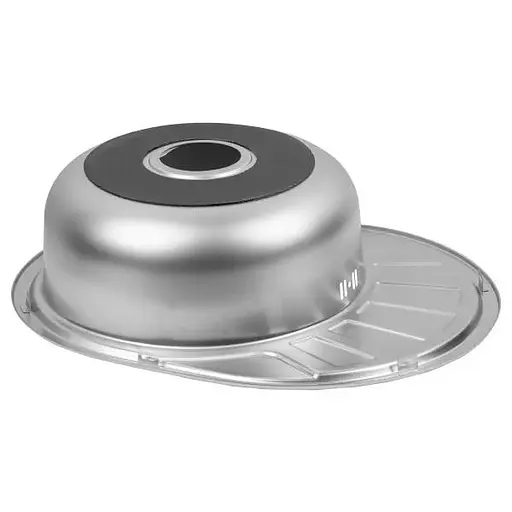 Кухонна мийка 570x450x160 мм + сифон Wezer 5745(06) Satin, Satin - фото 3