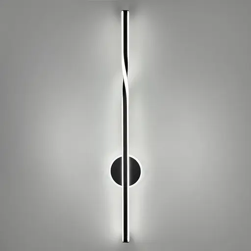 Видовжене світлодіодне чорне бра 80 см 4000K Арт. WB 32/800 BK Line F - фото 5