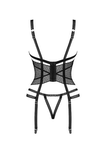 Корсет Obsessive Lanelia XS/S чорний - фото 7