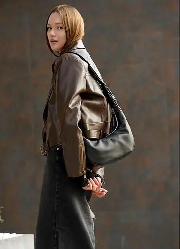 Женская сумка Sambag HOBO S черный 30 х 13 х 8 см (53100001) - фото 2