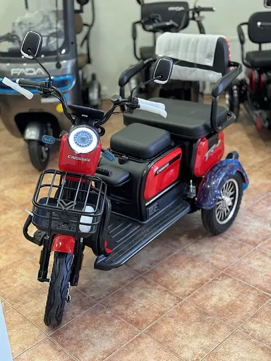Електроскутер Триколісний Crosser TR1 Pro (1000W, 72V, 20Ah) Червоний - фото 14