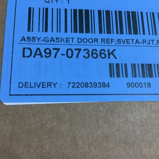 Уплотнитель двери холодильной камеры для холодильника Samsung RL44, RL48, RL50, RL55, DA97-07366K - фото 6