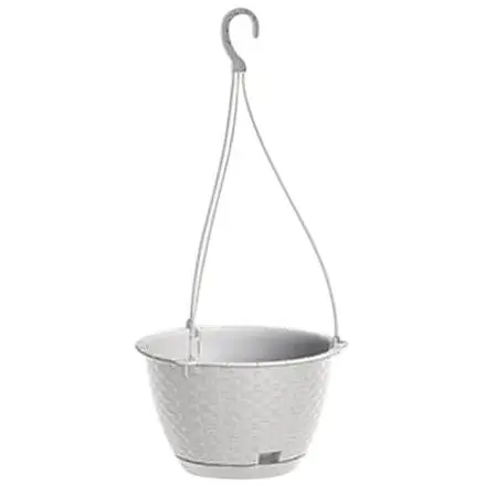 Подвесной горшок для растений Prosperplast Ratolla Round W - белый, 4,85 л