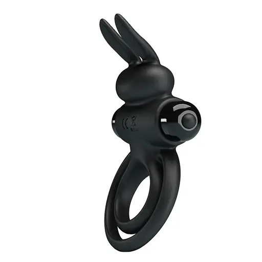 Виброкольцо Pretty Love Vibro Penis Ring Bunny III 9.7 см черный - фото 5