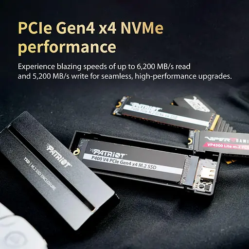 Накопитель SSD Patriot m.2 NVMe 1TB P400 V4 PCIe 4.0 x4 TLC (P400VP1TBM28H) - фото 4