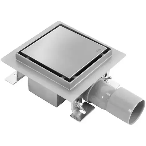 Трап для душа Rea Neo 12x12 nickel brushed REA-G6206 - фото 1