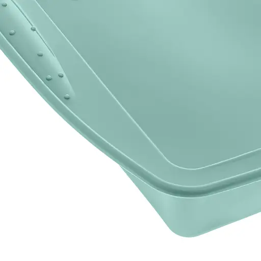 Квадратна силіконова форма для аерогрилю, духовки та мультипечі 24,5*26,5 см, A-plus Бірюзовий 87306 - фото 8