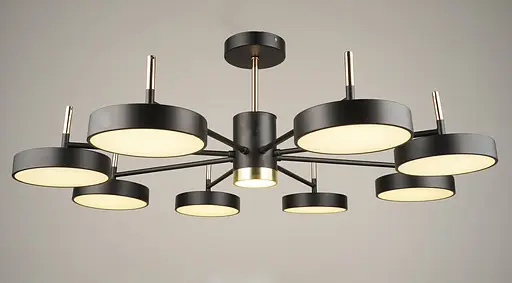 Люстра потолочная светодиодная Sirius B N4192/8 BK+FGD