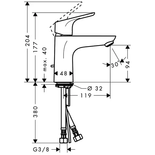 Набір змішувачів для ванни Hansgrohe Focus E2 1092019 Хром - фото 3