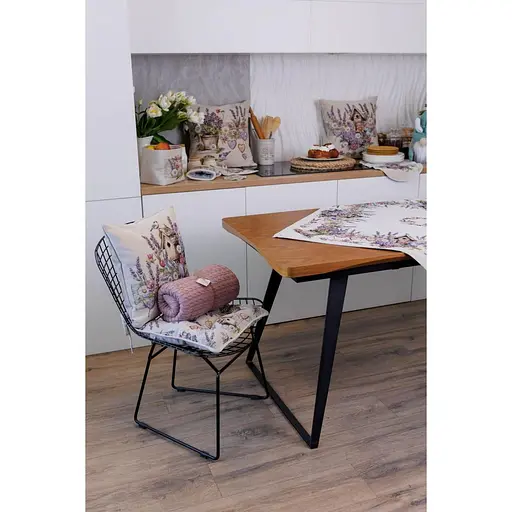 Подушка на стілець Прованс Лавандовий садочок 40х40 см (44352) - фото 10