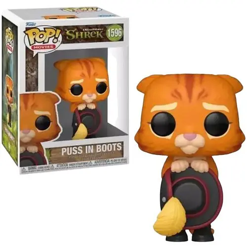 Фігурка Funko Pop Шрек Кіт у чоботях Shrek Puss in Boots 10 см FP S PB 1596 - фото 1