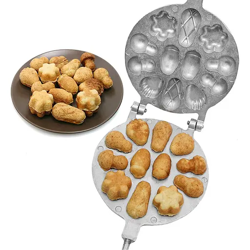 Форма для випічки горішків з начинкою горішниця для половинок печива асорті (велика), ХЕАЗ 81842 - фото 1