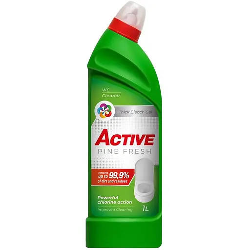 Засіб для чищення унітазу з хлором Active Pine Fresh 1 л