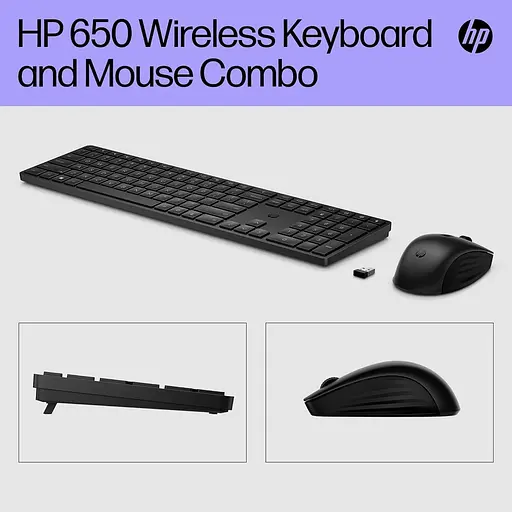 Комплект (Клавіатура та Миша) HP 650 WL EN/UK Black - фото 5