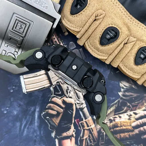 Наручний годинник чоловічий 1356AG Army Green + Compass Skmei acs0030798 - фото 9