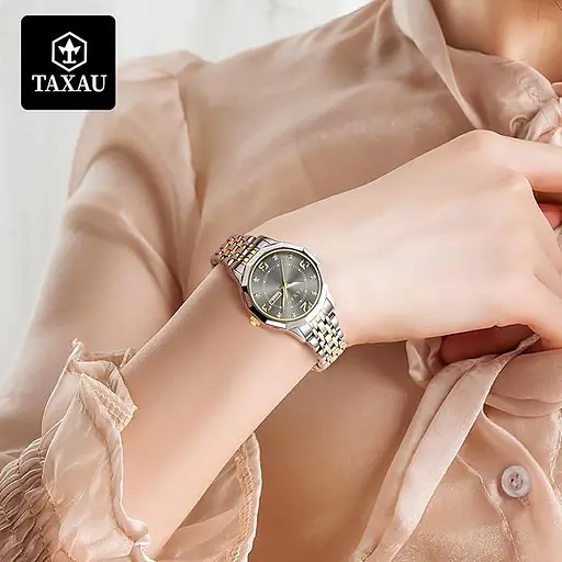 Жіночий водонепроникний аналоговий годинник із неіржавкої сталі для маленьких зап'ястків, розкішний годинник із діамантами - фото 2