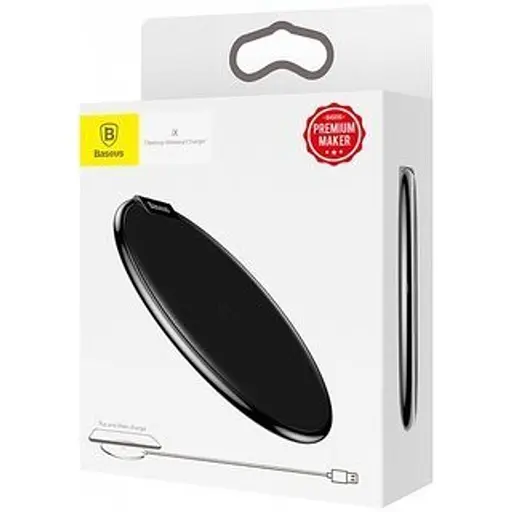 Бездротовий зарядний Baseus iX Desktop Wireless Charger (WXIX-01) чорний - фото 3