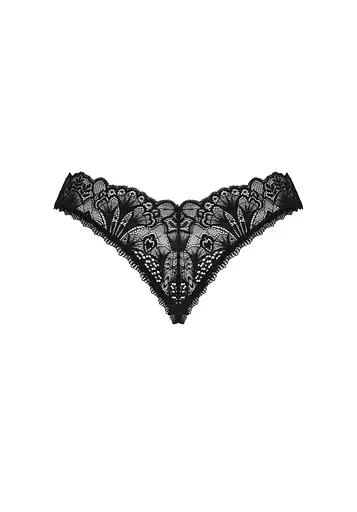 Сексуальні мереживні стрінги Obsessive Donna Dream XS/S чорний - фото 9