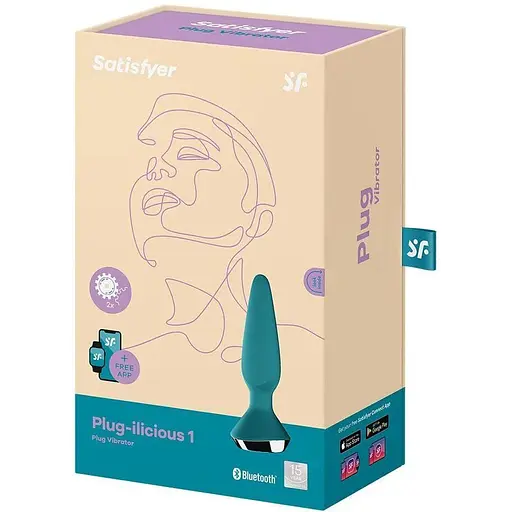 Анальна смарт-вібропробка Satisfyer Plug-ilicious 1 Зелена - фото 6