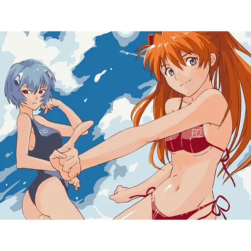 Картина по номерам Art Craft Аянами и Аска 30х40 см (16135-AC) - фото 2