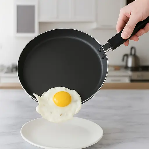 Сковорода для блинов Ø 22 см с антипригарным покрытием «Черный мрамор», A-plus Черный 87281 - фото 3