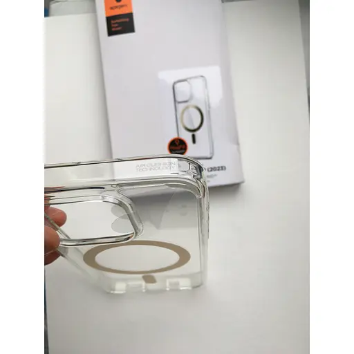 Чохол Spigen Ultra Hybrid MagFiдля iPhone 15 Pro (6.1") Gold ACS06718 прозорий протиударний - фото 9