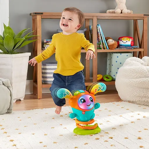 Интерактивная игрушка Fisher-Price Ди-Джей Стрибунец с технологией Smart Stages многоязычный (JLH74) - фото 4