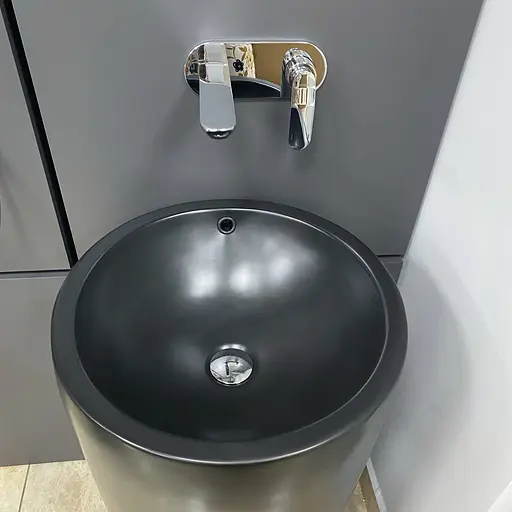 Умивальник VBI Matera black matt напольний VBI-019007, Чорний матовий - фото 5