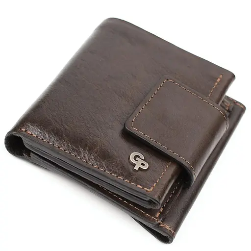 Кожаный мужской кошелек Grande Pelle 11х11.5х2.5 см nsa0001215 - фото 5