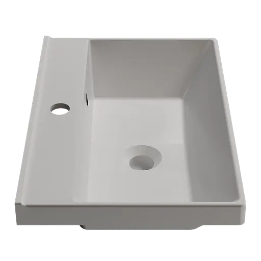 Раковина глянцева врізна Amidicon Rubicon 50 505x352 з литого каменю RUBICON_50_HL, Білий - фото 3