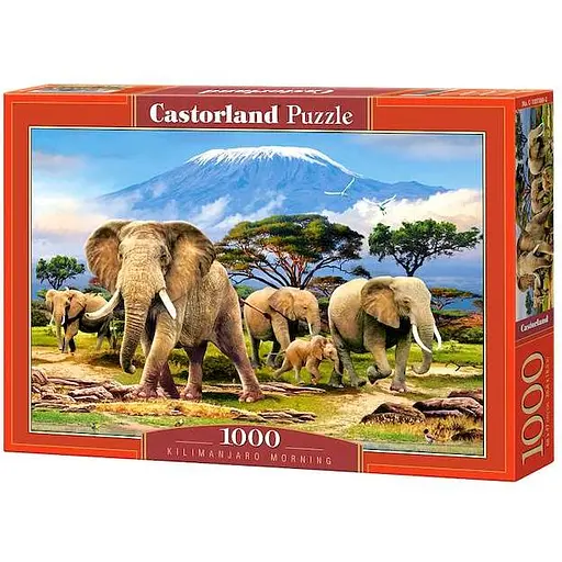 Пазл Castorland Слоны на Килиманджаро 1000 эл. (С-103188)