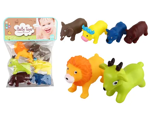 Набор резиновых игрушек для купания "Животные" 6 штук J560A-42