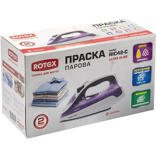 Праска з парою Rotex RIC42-C Ultra Glide - фото 5