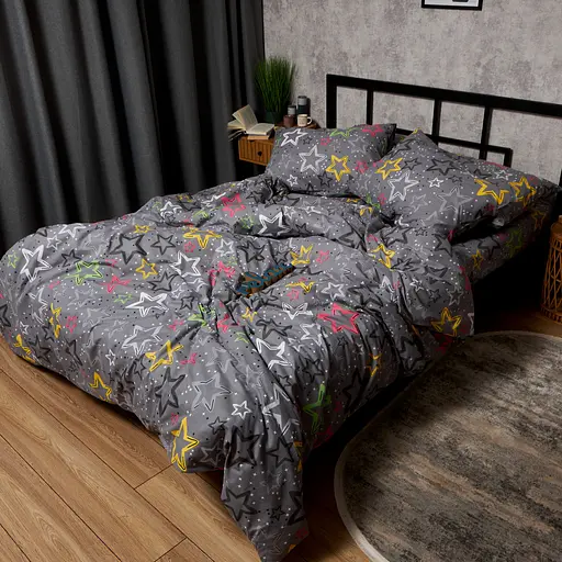 Комплект постільної білизни Moon&Star Дитячий 110x140 см наволочки 2x50x50 см Cosmic Party Бязь Gold Люкс - фото 5