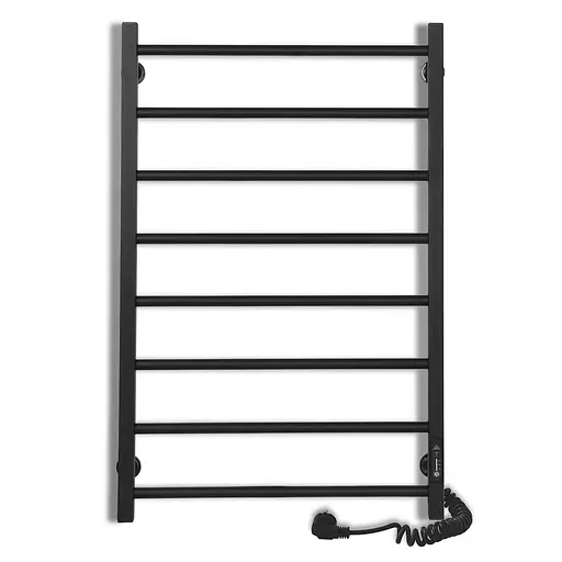 Электрический полотенцесушитель Laris Зебра Альфа ЧФЧ8 400x800 Э правый R3 73207673, Черный матовый, Правое, Электронный - фото 2
