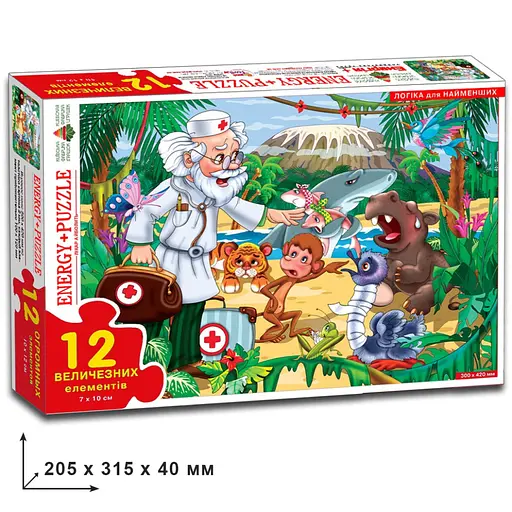 Дитячі пазли Доктор Айболить 86119 на 12 деталей