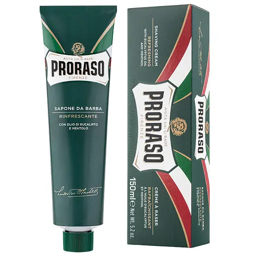 Уценка. Крем для бритья Proraso с экстрактом эвкалипта и ментолом, 150 мл