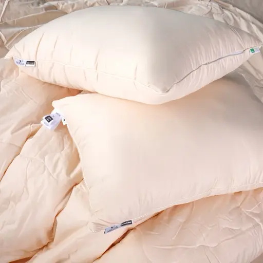 Летний постельный комплект MirSon Line Satin Light Pro Creamy Ecosilk Односпальный (2200010972009) - фото 6