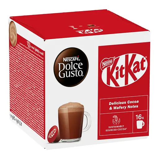 Уценка. Смесь для приготовления напитка Nescafe Kit Kat Dolce Gusto сухая ароматизированная с молоком и какао 256 г (16 шт. х 16 г) - фото 2