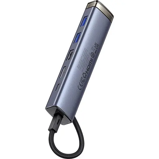 Хаб-адаптер Baseus UltraJoy Series 6-Port Hub AIR B00052802811-01 - фото 3