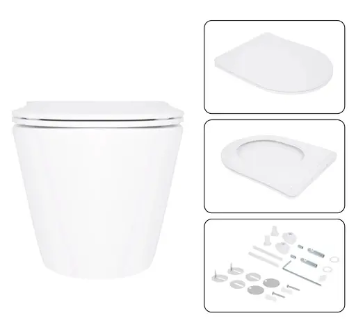 Набір Q-tap Nest 4 в 1 підвісний унітаз Swan Ultra Quiet 520x360x320 + комплект інсталяції QT16335180W48206 - фото 6