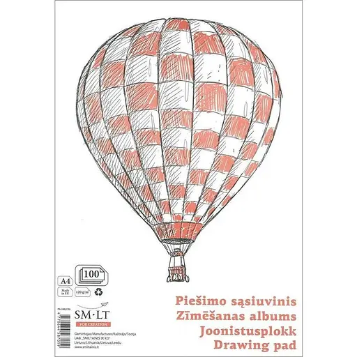 Склейка для рисунку SM-LT Art For Creation А4 120г/м2 100л - фото 1