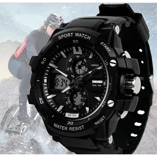 Чоловічий наручний годинник Skmei Resist 0990 Чорний - фото 4