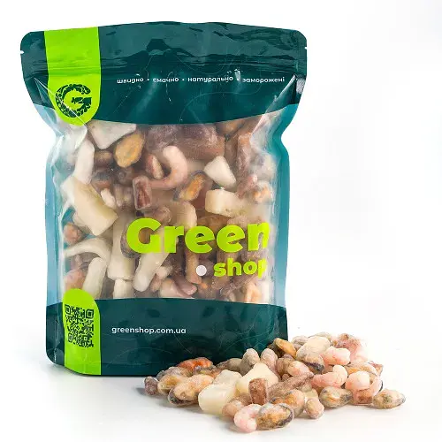 Замороженный коктейль Green Shop из морепродуктов 4-х компонентный 500 г - фото 1