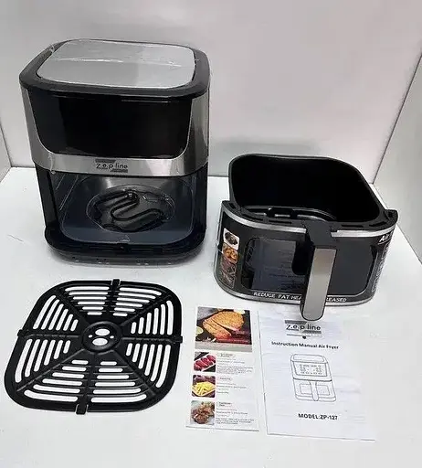 Аэрофритюрница безмасляная Zepline ZP-127 на 12л электрическая с сенсорным управлением 4000Вт - фото 3