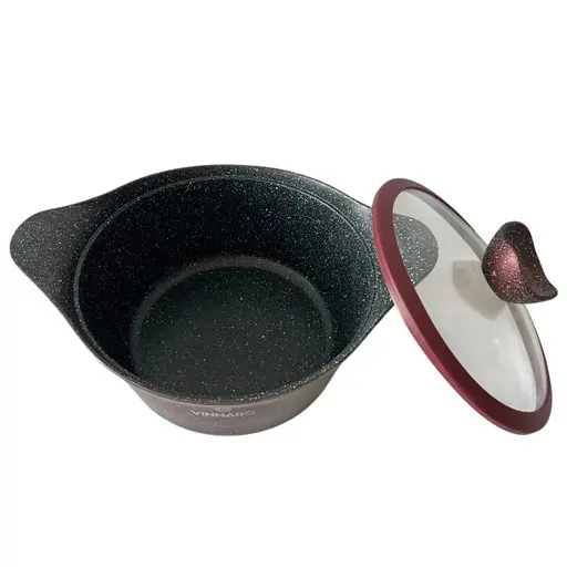 Каструля Vinnarc кругла 22 см 3.1 л бордовий (VB-A0322NS) - фото 3