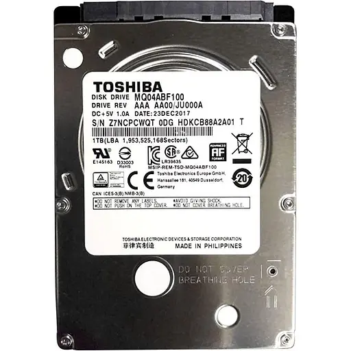 Жорсткий диск Toshiba 2,5 1Tb (MQ04ABF100) - фото 1