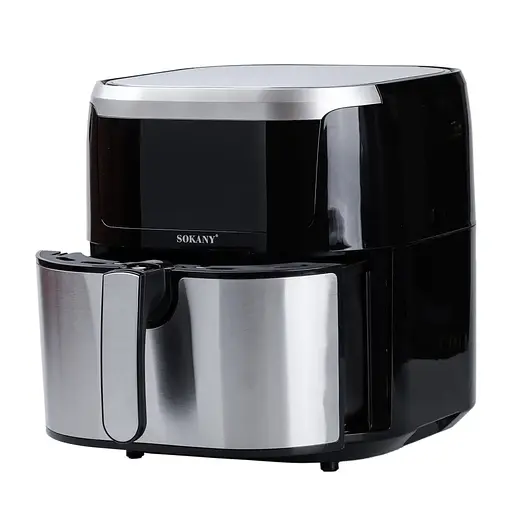 Аэрофритюрница безмасляная Sokany SK-10037 8.8л электрическая сенсорное управление и таймер 1200Вт - фото 2