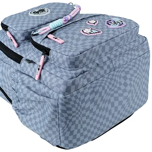 Рюкзак GoPack Education 120M-2 Pixel Mood Сірий (GO26-120M-2) - фото 8