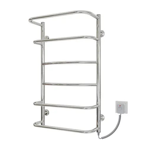 Электрический полотенцесушитель Kosser Лайт 800x500/6 ER рег. ДЛА02ЕR, Хром, Правое - фото 1